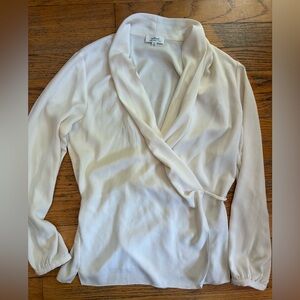 Wilfred 100% silk wrap blouse